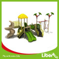 Outdoor Plastik Spielzeug Typ Kindergarten Outdoor Spielplatz mit Swing Set und Slides